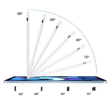 Rysik D-Pro Stylus Pen Pencil 2 Gen. Palm Rejection / Tilt Sensing precyzyjny do rysowania dla Apple iPad (2018-2025) iPad 6/7/8/9/10/11 iPad Mini 5/6/7 iPad Air 3/4/5/6/7/M2/M3 iPad Pro 11" 1/2/3/4/5/M4 iPad Pro 12.9" 3/4/5/6 iPad Pro 13" 7 M4 (Złoty)