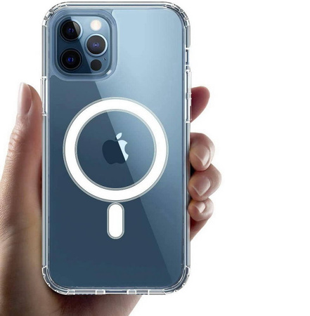 Etui D-Pro Hybrid MagSafe Case obudowa magnetyczna do iPhone 13 Pro Max (Przezroczysty)
