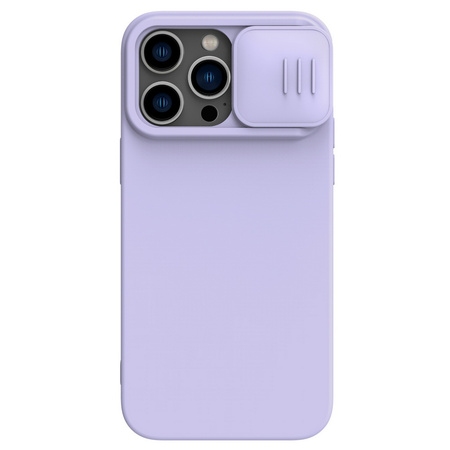Nillkin CamShield Silicone MagSafe etui magnetyczne z przysłoną kamery do iPhone 14 Pro (Misty Purple)