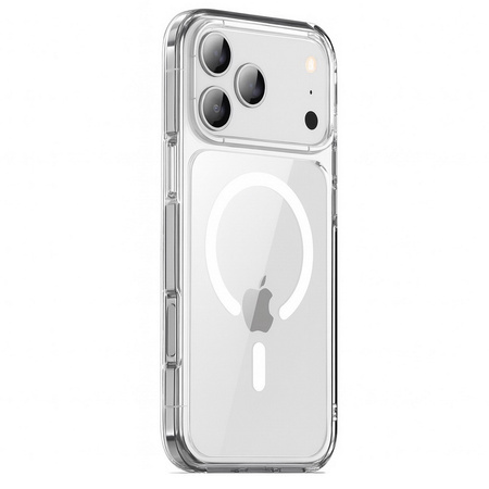 Etui D-Pro Quartz MagSafe Crystal TPU+PC Case obudowa hybrydowa wzmacniana magnetyczna do Apple iPhone 17 Pro Max (Przezroczysty)
