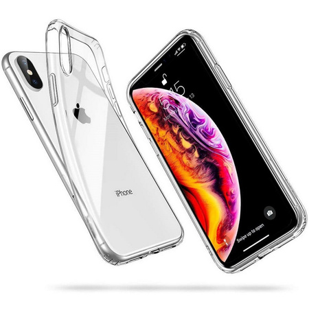 Etui D-Pro TPU Case obudowa silikonowa iPhone X/XS (Przezroczysty)