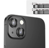  Eagle Eye Lens szkło + metalowa ramka na tylną kamerę aparat do iPhone 14/14 Plus (2 szt.) (Black)