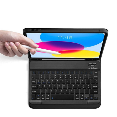Etui Smart Folio z klawiaturą do Apple iPad 10 gen. 10.9” (2022) / 11 gen. 11” (2025) (Czarny)