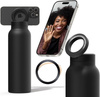 Butelka termiczna z magnetycznym uchwytem MagSafe iPhone bidon ze stali nierdzewnej termos sportowy na wodę napoje ciepłe i zimne 0,95l 950ml (Czarny)