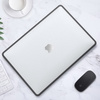 Hard Case TPU+PC etui obudowa MacBook Air 13 (A1932 / A2179 / A2337 M1) 2018-2020 (Matte Clear+Black Edge)