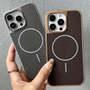 Etui D-Pro Brick Carbon TPU MagSafe Case obudowa magnetyczna matowa do Apple iPhone 14 Pro (Desert Gold / Złoty)