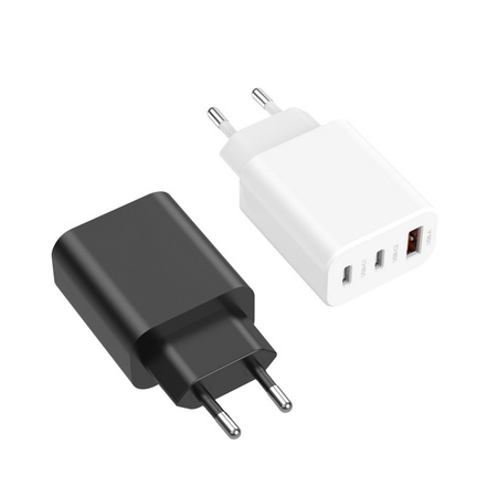 MFC GaN Charger 2C+1A 65W Ładowarka sieciowa zasilacz (Biały) 