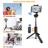 Selfie stick kijek do zdjęć  statyw tripod W-10 Bluetooth  (Czarny)
