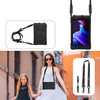 Zestaw D-Pro 360 Armor Strap Case etui pancerne z uchwytem na rękę i paskiem na ramię do Samsung Galaxy Tab Active 5 (X300/X306B) 2024 + szkło ochronne