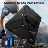 Etui D-Pro 360 Armor Strap Case obudowa pancerna z uchwytem na rękę i paskiem na ramię z wbudowaną folią na ekran do Samsung Galaxy Tab Active Pro 10.1 (T540/T545/T547) / Tab Active 4 Pro (T630/T636/T638) / Tab Active 5 Pro (X350/X356)