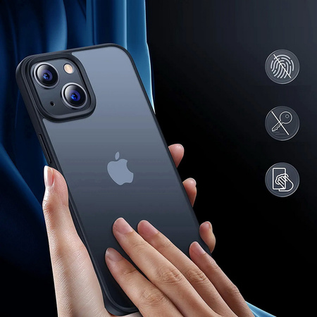 Etui D-Pro Matte Hybrid obudowa matowa do iPhone 15 Plus (Czarny)