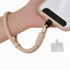 Smycz na nadgarstek D-Pro Rope Wrist Strap V2 sznurek pasek na rękę i wkładka pod etui do telefonu  (Beżowy)