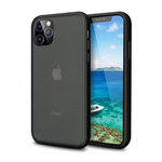 Etui D-Pro Matte Hybrid obudowa matowa do iPhone 11 (Czarny)