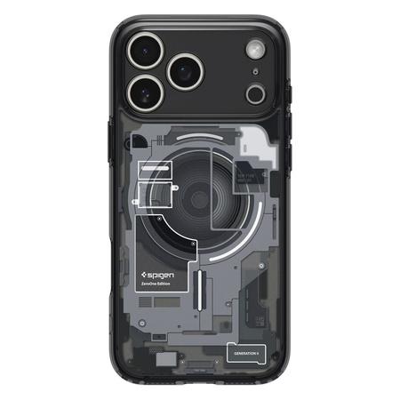 Etui Spigen Ultra Hybrid Case MagSafe obudowa mocna wzmacniana do Apple iPhone 17 Pro (Zero One)