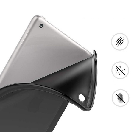 D-Pro Smart Case TPU Soft-Gel Back Cover - Etui Z Klapką iPad Mini 4/5 (Black)