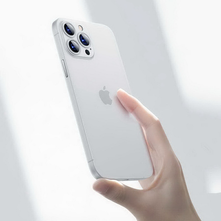 Etui D-Pro Air PP Case 0.4mm ultra cienkie najcieńsze minimalistyczne matowe iPhone 15 Pro Max (Biały)