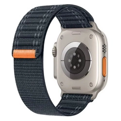Pasek D-Pro Nylon X Trail Band opaska sportowa do Apple Watch 4/5/6/7/8/9/10/SE/Ultra 44/45/46/49mm (Granatowy)
