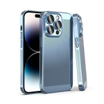 Etui ochronne D-Pro Mesh Case galwanizowane obudowa z osłoną aparatu iPhone 13 Pro (Sierra Blue)