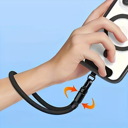 Smycz na nadgarstek D-Pro Rope Wrist Strap V2 sznurek pasek na rękę i wkładka pod etui do telefonu  (Beżowy)