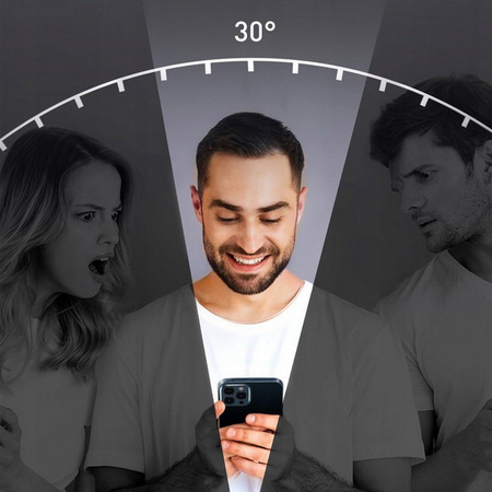 Szkło hartowane XHD Privacy Anti-Spy Glass prywatyzująca zaciemniająca antyszpiegowskia szybka ochronna na ekran do Apple iPhone 16 Pro Max