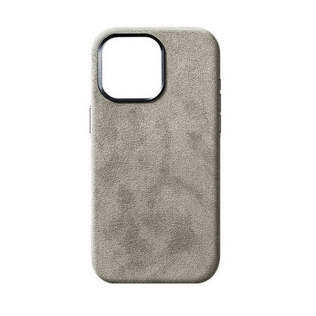 Etui Sancore Alcantara® oryginalna włoska tkanina zamszowa obudowa z magnesem MagSafe iPhone 12 Pro Max (Tytanowy) 