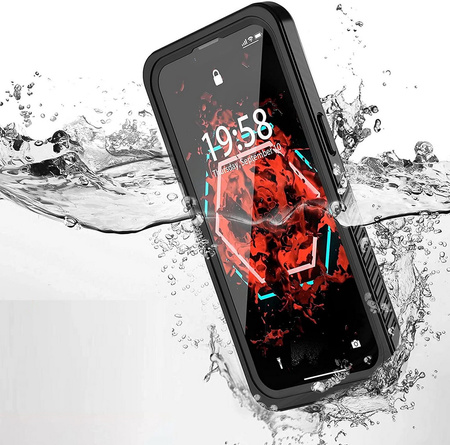 Etui D-Pro 360° Waterproof Case IP68 obudowa wodoodporna wodoszczelna pancerna do iPhone 14 Pro Max (Czarny)