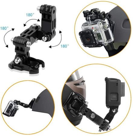 Mocowanie do kasku SV2 uchwyt na motor motocykl do kamer sportowych GoPro Hero DJI SJCAM Xiaomi