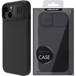 Nillkin CamShield Silicone MagSafe etui magnetyczne z przysłoną kamery do iPhone 14 13 (Black)