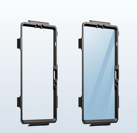 Etui D-Pro 360 Armor Strap Case obudowa pancerna z uchwytem na rękę i paskiem na ramię z wbudowaną folią na ekran do Samsung Galaxy Tab S10 FE 10.9" (SM-X520 / SM-X526) 2025