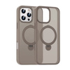 Etui D-Pro Matte MagSafe Stand Case obudowa magnetyczna matowa magnes stojak podstawka do Apple iPhone 16 Pro (Czarny)
