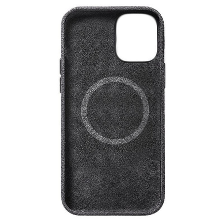 Etui Sancore Alcantara® oryginalna włoska tkanina zamszowa obudowa z magnesem MagSafe iPhone 12 Pro Max (Tytanowy) 
