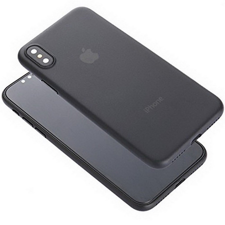 Etui D-Pro Air PP Case 0.4mm ultra cienkie najcieńsze minimalistyczne matowe iPhone XS Max (Czarny)