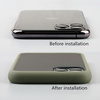 EverTech Contrast Matowe Etui Obudowa iPhone 11 Pro Max (Army Green/Red)