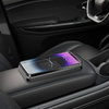 Ładowarka indukcyjna D-Pro D10 20W QI Wireless Charging Pad bezprzewodowa mata ładująca antypoślizgowa samochodowa (Czarny)