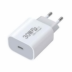Ładowarka sieciowa zasilacz adapter USB-C 30W PD do szybkiego ładowania (Biała)