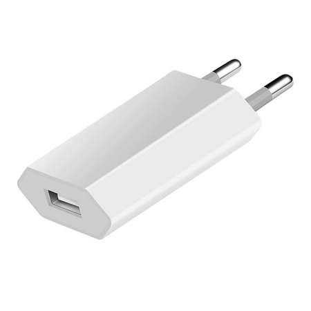 Ładowarka Sieciowa Zasilacz USB 5W 1A iPhone / iPod / Apple Watch (White)