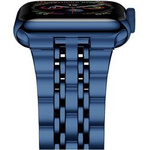 Jubilee 7 Row Steel Link stalowa bransoleta pasek do Apple Watch 42/44/45/49mm (Blue)