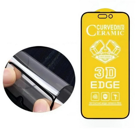 Szkło hybrydowe XHD 3D Edge Ceramic Film folia ceramiczna niepękająca na ekran do iPhone 13/13 Pro/14/16e (Matte / matowa)