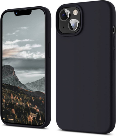 D- Pro Liquid Silicone Case Etui Obudowa do iPhone 14 Plus (Black)