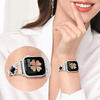 Bransoleta Glow VNC Clover Band  ozdobny pasek do Apple  Watch 38/40/41/42mm 1/2/3/4/5/6/7/8/9/10/SE (Złoty / Czarny)