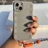 Etui D-Pro 3D Silicone Case Wrist Rope ze smyczą na nadgarstek - iPhone 15 Pro (Czarny)