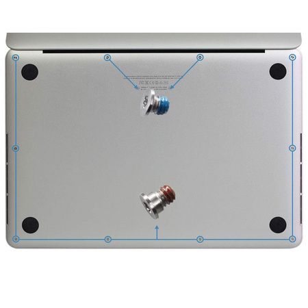 Śrubki do dolnej pokrywy obudowy do Apple MacBook Pro 13 Retina (A1425 A1502) / Pro 15 Retina (A1398)