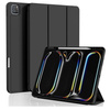 Etui D-Pro Smart Cover Case pokrowiec obudowa z klapką z uchwytem na rysik do Apple iPad Pro 11" 5 Gen. M4 (2024) / 6 Gen. M5 (2025) (Czarny)
