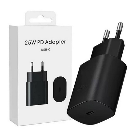 Ładowarka sieciowa zasilacz adapter USB-C Typ-C 25W PD uniwersalny do szybkiego ładowania (Czarny)