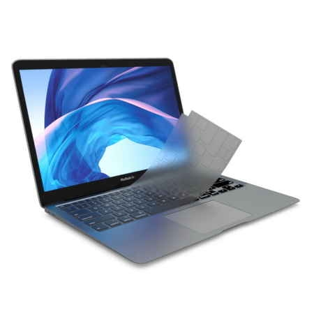 Osłona silikonowa nakładka na klawiaturę do MacBook Pro 14 A2442 A2779 / Pro 16 A2485 A2780 / Air 13 M2 A2681 2022 (EU) (Clear)
