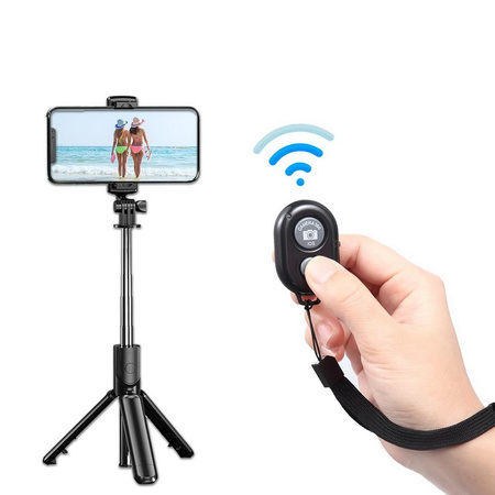 Pilot Bluetooth BT wyzwalacz do zdalnego robienia zdjęć selfie telefonem smartfonem iPhone iOS Android Samsung