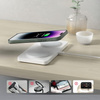 Ładowarka indukcyjna MFC M15 Duo 2in1 Dual MagSafe Charger podwójna bezprzewodowa magnetyczna stacja ładująca na dwa telefony do iPhone (Biała)