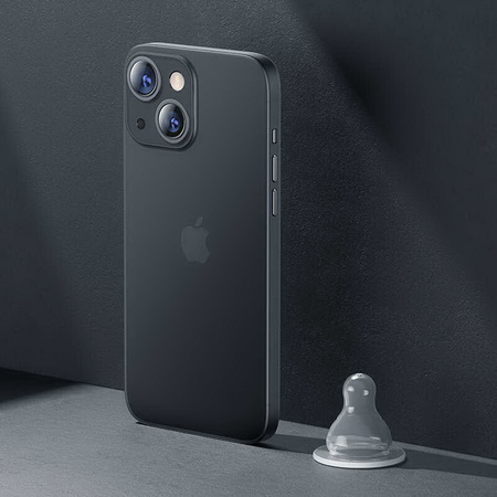 Etui D-Pro Air PP Case 0.4mm ultra cienkie najcieńsze minimalistyczne matowe iPhone 15 (Czarny)