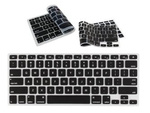 Nakładka osłona silikon na klawiaturę Apple MacBook Air 13 A1369 A1466 / MacBook Pro 13 A1286 A1425 A1502 / Pro 15 A1286 A1398 (Layout USA) (Black)