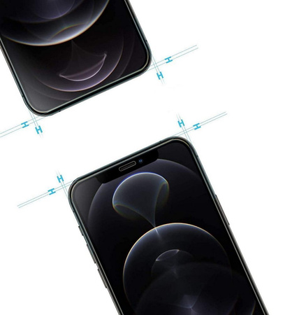 9H HD Glass Szkło Hartowane Bezramkowe do iPhone 12/12 Pro (Clear)